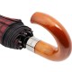 Купить Складной зонт Wood Classic S, красный в клетку с нанесением логотипа