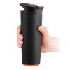 Купить Термостакан fixMug, черный с нанесением логотипа