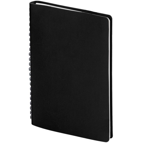 Купить Ежедневник Twill, недатированный, черный с нанесением логотипа