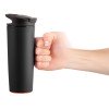 Купить Термостакан fixMug, черный с нанесением логотипа