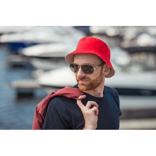 Купить Панама Unit Summer двусторонняя, черная с серым с нанесением логотипа