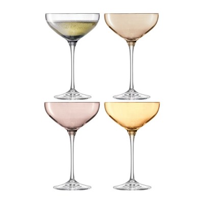 Купить Набор бокалов для шампанского Polka Saucer, металлик с нанесением логотипа