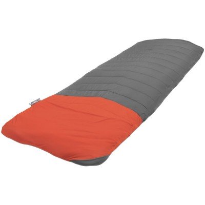 Купить Чехол для туристического коврика Quilted V Sheet, серо-оранжевый с нанесением логотипа