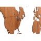 Купить Деревянная карта мира World Map Wall Decoration Exclusive, красное дерево с нанесением логотипа