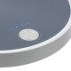 Купить Настольный беспроводной вентилятор с подсветкой inBreeze, белый c серым с нанесением логотипа