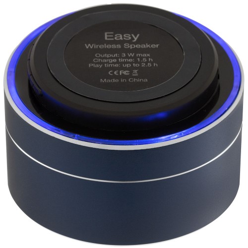 Купить Беспроводная колонка Easy, темно-синяя с нанесением логотипа Купить Беспроводная колонка Easy, темно-синяя с нанесением логотипа