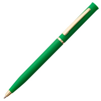 Купить Ручка шариковая Euro Gold, зеленая с нанесением