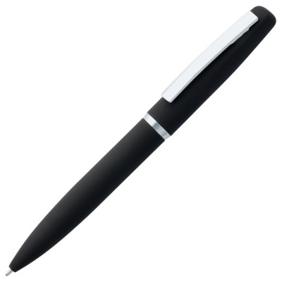 Купить Ручка шариковая Bolt Soft Touch, черная с нанесением