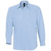 Купить Рубашка мужская с длинным рукавом BOSTON, голубая с нанесением логотипа