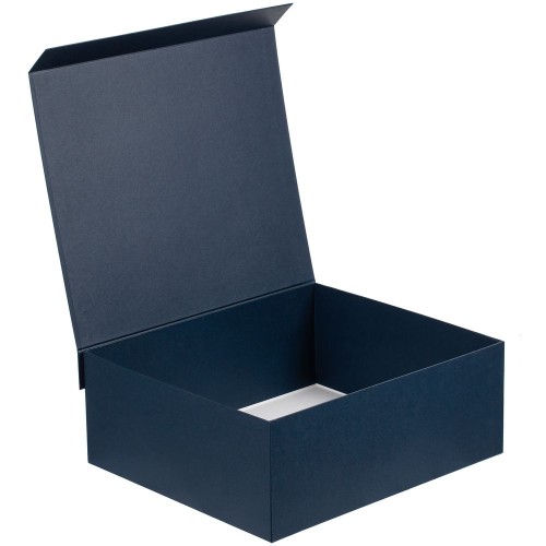 Купить Коробка My Warm Box, синяя с нанесением логотипа