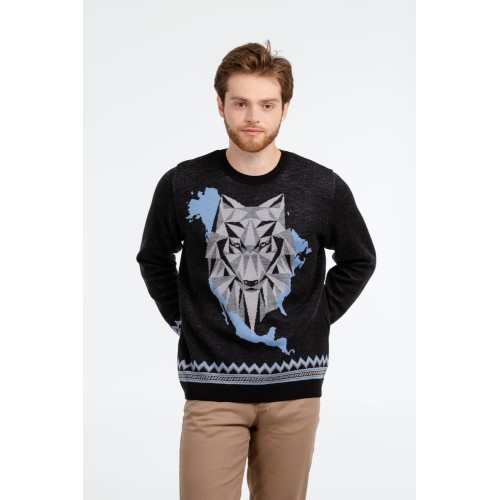 Купить Джемпер Totem Wolf, черный с нанесением логотипа