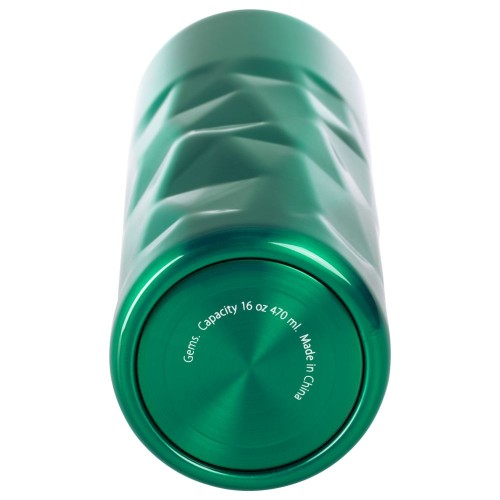 Купить Термостакан Gems Green Emerald, зеленый изумруд с нанесением логотипа