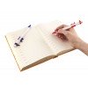 Купить Ручка шариковая «Штангенциркуль», белая с синим с нанесением логотипа
