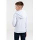 Купить Толстовка с капюшоном детская Kirenga Kids, белая с нанесением логотипа