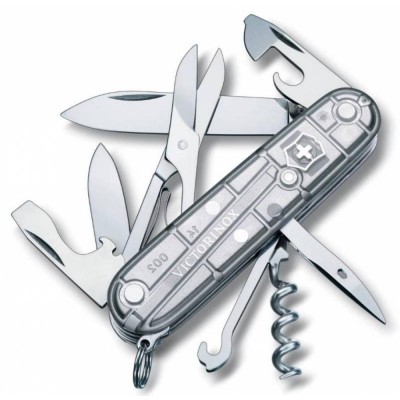 Купить Офицерский нож CLIMBER 91, прозрачный серебристый с нанесением