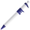 Купить Ручка шариковая «Штангенциркуль», белая с синим с нанесением логотипа