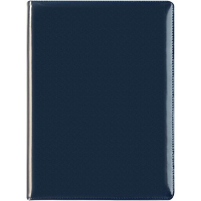 Купить Папка Luxe, синяя с нанесением логотипа