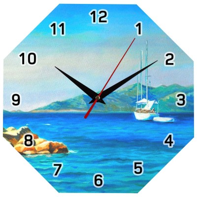 Купить Часы настенные стеклянные Time Diamond с нанесением логотипа