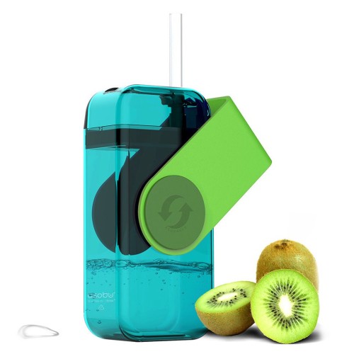 Купить Бутылка Juicy Drink Box, зеленая с нанесением логотипа Купить Бутылка Juicy Drink Box, зеленая с нанесением логотипа