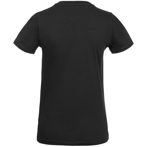 Купить Футболка женская T-bolka Stretch Light Lady, черная с нанесением логотипа Купить Футболка женская T-bolka Stretch Light Lady, черная с нанесением логотипа