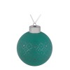 Купить Елочный шар Chain, 8 см, зеленый с нанесением логотипа
