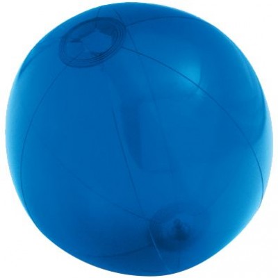 Купить Надувной пляжный мяч Sun and Fun, полупрозрачный синий с нанесением логотипа