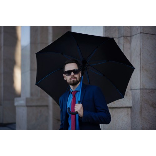 Купить Зонт-трость с цветными спицами Color Power, зеленое яблоко с нанесением логотипа