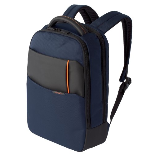 Купить Рюкзак для ноутбука Qibyte Laptop Backpack, синий с черными вставками с нанесением логотипа