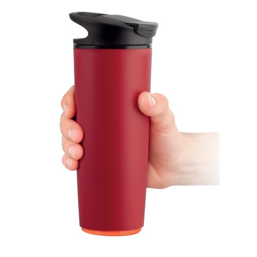 Купить Термостакан fixMug, красный с нанесением логотипа