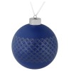 Купить Елочный шар Queen, 10 см, синий с нанесением логотипа