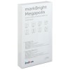 Купить Аккумулятор с беспроводной зарядкой markBright Megapolis, 8000 мАч, черный с нанесением логотипа