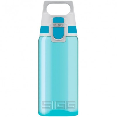 Купить Бутылка для воды Viva One, голубая с нанесением логотипа