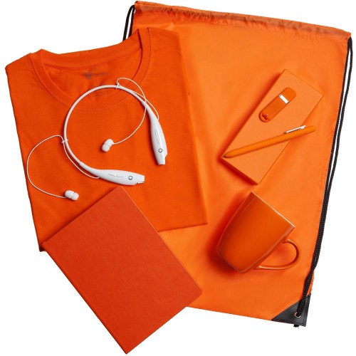 Купить Набор Welcome Kit, оранжевый с нанесением логотипа