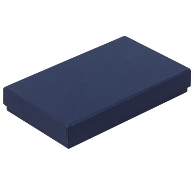 Купить Коробка Slender, малая, синяя с нанесением логотипа