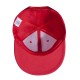 Купить Бейсболка Unit Snapback с прямым козырьком, красная с нанесением логотипа