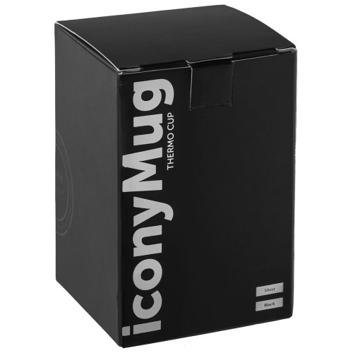 Купить Термостакан iconyMug, черный с нанесением логотипа