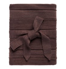 Плед Pleat, коричневый
