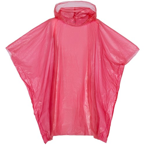 Купить Дождевик-пончо RainProof, красный с нанесением логотипа