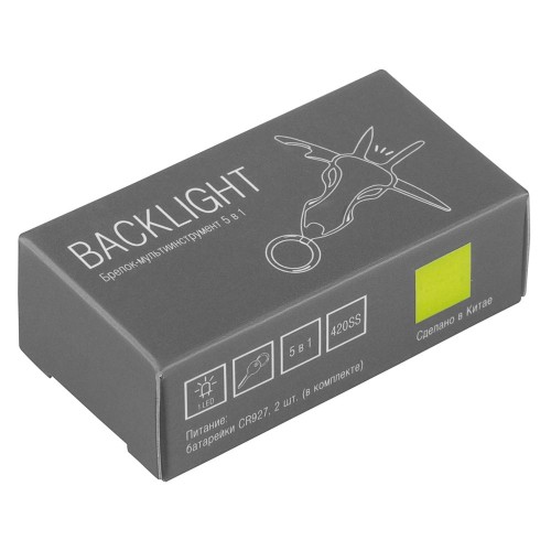Купить Мультитул Backlight, зеленый с нанесением логотипа