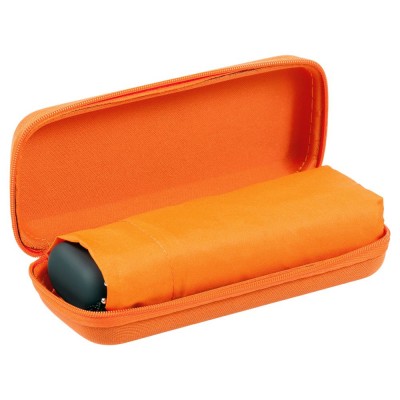 Купить Зонт складной Unit Five, оранжевый с нанесением логотипа