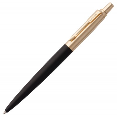 Купить Ручка шариковая Parker Jotter Luxe K177, черный с золотистым с нанесением