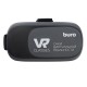 Купить Очки виртуальной реальности Buro VR, черные с нанесением логотипа