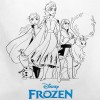 Купить Рюкзак-раскраска с мелками Frozen, белый с нанесением логотипа