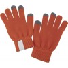 Купить Сенсорные перчатки Scroll, оранжевые с нанесением логотипа