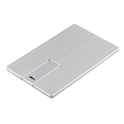 Купить Флешка Platinum Card, 32 Гб, серебристая с нанесением логотипа