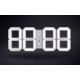 Купить Часы настенные White & White Clock, белые с нанесением логотипа