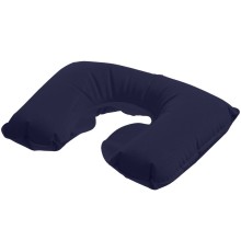 Надувная подушка под шею в чехле Sleep, темно-синяя