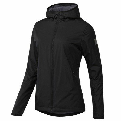 Купить Куртка женская Outdoor с флисовой подкладкой, черная с нанесением