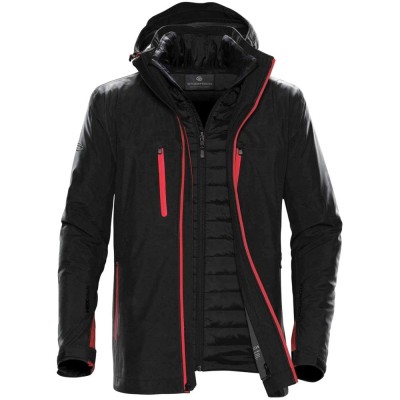 Купить Куртка-трансформер мужская Matrix, черная с красным с нанесением