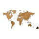 Купить Деревянная карта мира World Map Wall Decoration Medium, коричневая с нанесением логотипа
